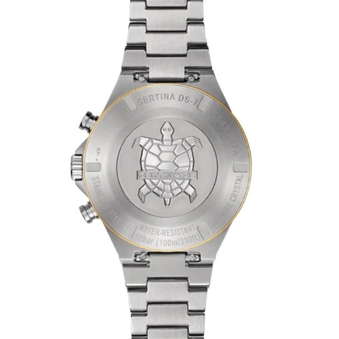 Мъжки ръчен часовник с кварцов механизъм - корпус от Стомана - Стоманена верижка - цвят Сребрист