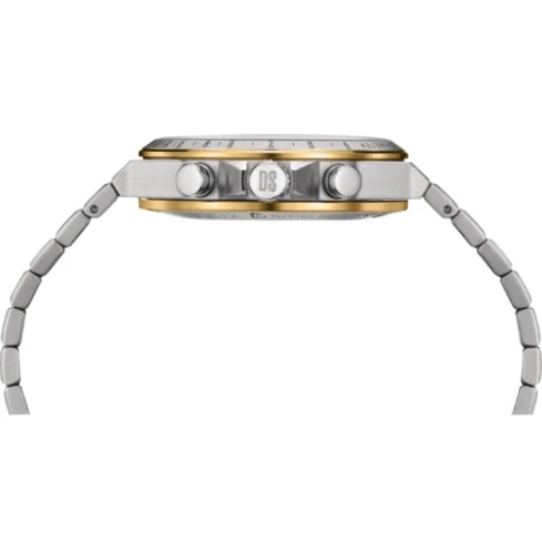 Мъжки ръчен часовник с кварцов механизъм - корпус от Стомана - Стоманена верижка - цвят Сребрист