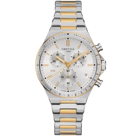 Мъжки ръчен часовник с кварцов механизъм - корпус от Стомана - Стоманена верижка - цвят Сребрист