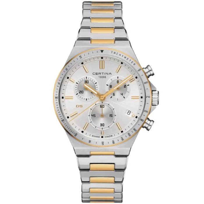 Мъжки ръчен часовник с кварцов механизъм - корпус от Стомана - Стоманена верижка - цвят Сребрист