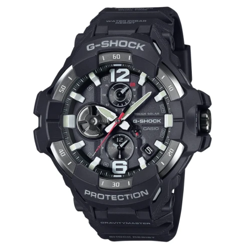 Мъжки ръчен часовник с кварцов механизъм - корпус от Полимер - Полимер - цвят Черен Черен