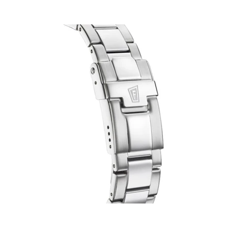 Дамски ръчен часовник с кварцов механизъм - корпус от Стомана - Стоманена верижка - цвят Седеф Сив