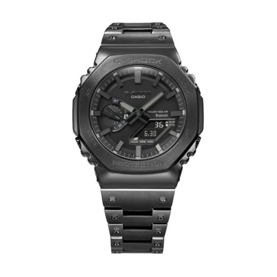 Casio GM-B2100BD-1AER G-Shock - Мъжки ръчен часовник с кварцов механизъм - корпус от Стомана - Стоманена верижка - цвят Черен