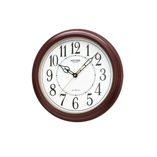 Унисекс стенен часовник с кварцов механизъм - цвят Бял