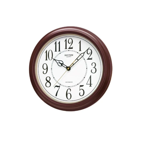 Унисекс стенен часовник с кварцов механизъм - цвят Бял