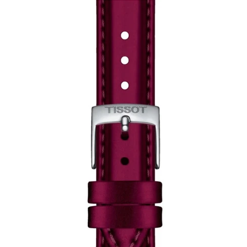 Дамски ръчен часовник с кварцов механизъм - корпус от Стомана - Синтетична кожа - цвят Червен Сив