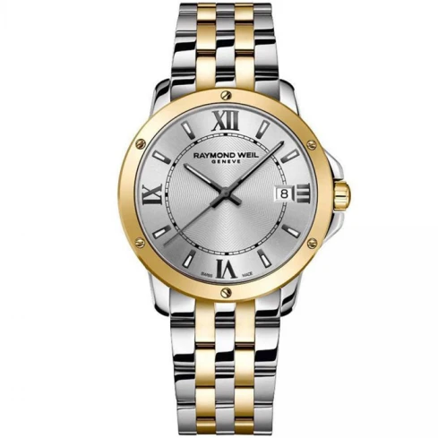 Мъжки ръчен часовник с кварцов механизъм - корпус от Стомана - Стоманена верижка - цвят Сребрист Сив