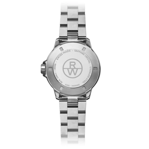 Мъжки ръчен часовник с кварцов механизъм - корпус от Стомана - Стоманена верижка - цвят Черен Сив