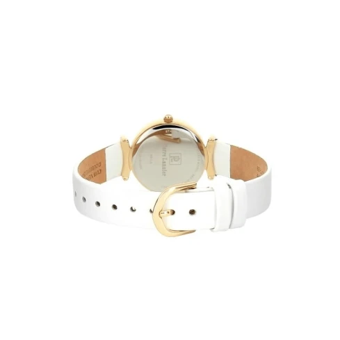 Pierre Lannier 031L590 - Дамски ръчен часовник с кварцов механизъм - корпус от Стомана - Естествена кожа - цвят Седеф Бял