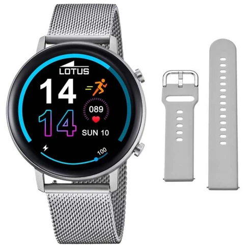 Мъжки ръчен часовник с смарт дигитален механизъм - корпус от Цинкови сплави - Меш - цвят Черен Сив