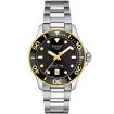 Tissot T120.210.21.051.00 Seastar 1000 - Унисекс ръчен часовник с кварцов механизъм - корпус от Стомана - Стоманена верижка - цвят Черен Сив