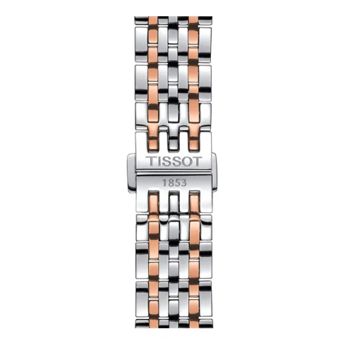 Мъжки ръчен часовник с автоматичен механизъм - корпус от Стомана - Стоманена верижка - цвят Сребрист Розово Злато