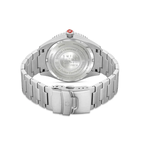 Мъжки ръчен часовник с кварцов механизъм - корпус от Стомана - Стоманена верижка - цвят Син Сив