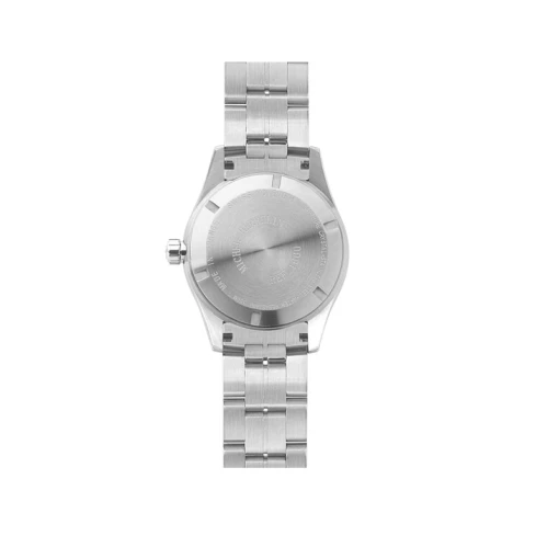 Мъжки ръчен часовник с автоматичен механизъм - корпус от Стомана и керамика - Стоманена верижка - цвят Черен Сив