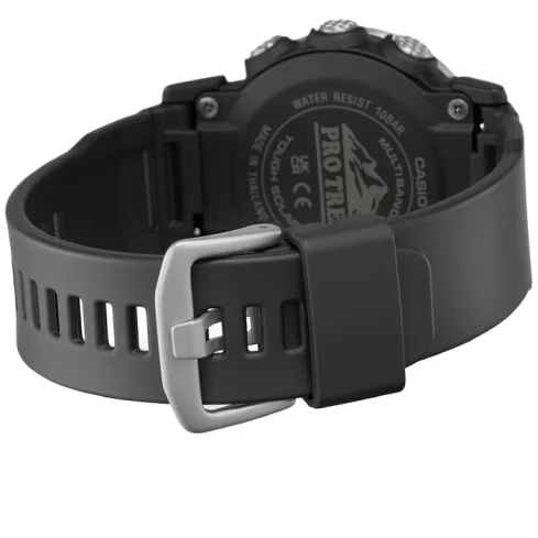 Мъжки ръчен часовник с кварцов механизъм - корпус от Полимер - Полимер - цвят Сив