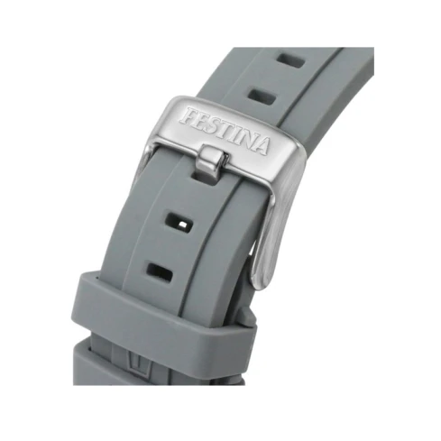 Мъжки ръчен часовник с кварцов механизъм - корпус от Стомана - Силиконова каишка - цвят Сив Сив