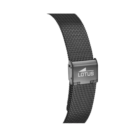 Мъжки ръчен часовник с кварцов механизъм - корпус от Стомана - Меш - цвят Черен Черен