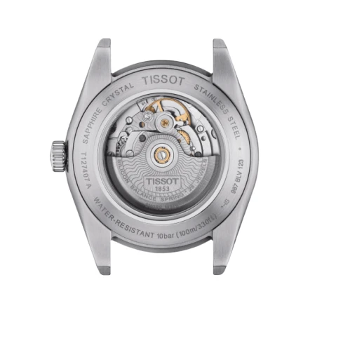 Мъжки ръчен часовник с автоматичен механизъм - корпус от Стомана - Стоманена верижка - цвят Син