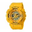 Casio BA-110XSLC-9AER Baby-G - Дамски ръчен часовник с кварцов механизъм - корпус от Полимер - Силиконова каишка - цвят Сив
