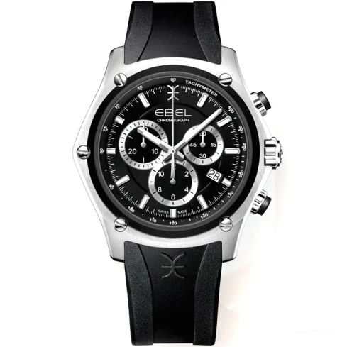 Мъжки ръчен часовник с кварцов механизъм - корпус от Стомана - Стоманена верижка - цвят Черен Сив