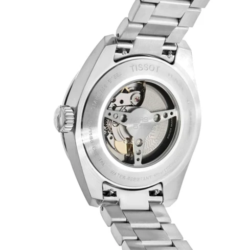 Мъжки ръчен часовник с автоматичен механизъм - корпус от Стомана - Стоманена верижка - цвят Син Сив