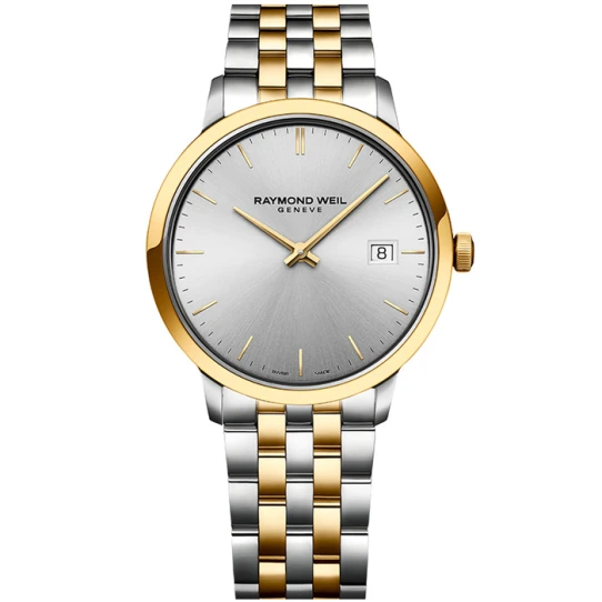 Мъжки ръчен часовник с кварцов механизъм - корпус от Стомана - Стоманена верижка - цвят Сребрист Сив