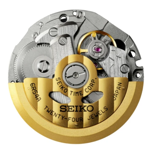 Мъжки ръчен часовник с автоматичен механизъм - корпус от Стомана - Естествена кожа - цвят Зелен Черен