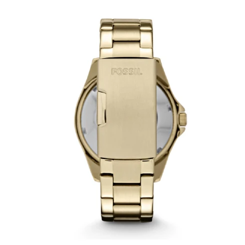 Fossil ES3203 Riley - Дамски ръчен часовник с кварцов механизъм - корпус от Стомана - Стоманена верижка - цвят Шампанско Злато