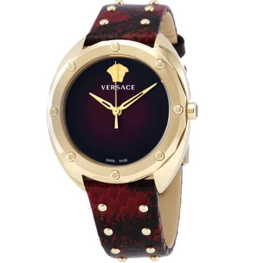 Унисекс ръчен часовник с механизъм - корпус от Стомана - Естествена кожа - цвят Черен