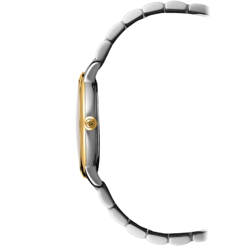 Мъжки ръчен часовник с кварцов механизъм - корпус от Стомана - Стоманена верижка - цвят Син Злато