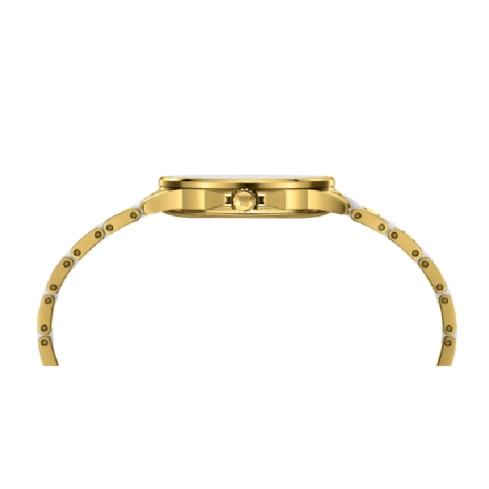 Дамски ръчен часовник с кварцов механизъм - корпус от Стомана - Стоманена верижка - цвят Бял Бял