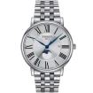 Tissot T122.423.11.033.00 Carson - Мъжки ръчен часовник с кварцов механизъм - корпус от Стомана - Стоманена верижка - цвят Сребрист Сив