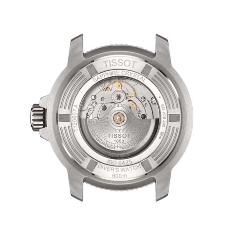 Мъжки ръчен часовник с автоматичен механизъм - корпус от Стомана - Каучук - цвят Черен Черен