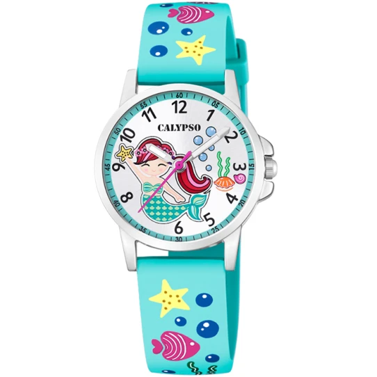 Унисекс ръчен часовник с кварцов механизъм - корпус от Полимер - Полимер - цвят Бял Син