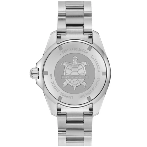 Мъжки ръчен часовник с автоматичен механизъм - корпус от Стомана - Стоманена верижка - цвят Зелен Син