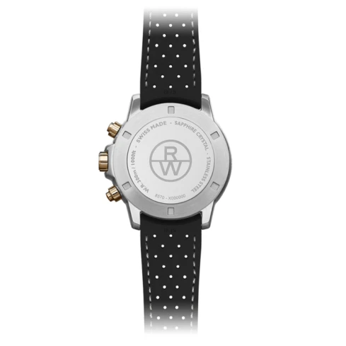 Raymond Weil 8570-R51-20001 Tango - Мъжки ръчен часовник с кварцов механизъм - корпус от Стомана - Каучук - цвят Черен Розово Злато