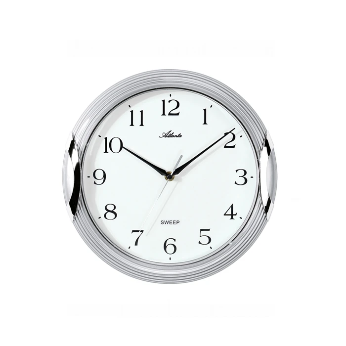 Унисекс стенен часовник с кварцов механизъм - цвят Бял