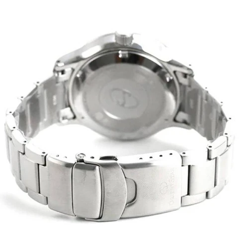 Мъжки ръчен часовник с автоматичен механизъм - корпус от Стомана - Стоманена верижка - цвят Син