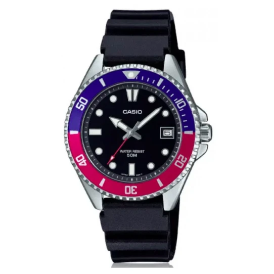 Мъжки ръчен часовник с кварцов механизъм - корпус от Стомана - Полимер - цвят Черен