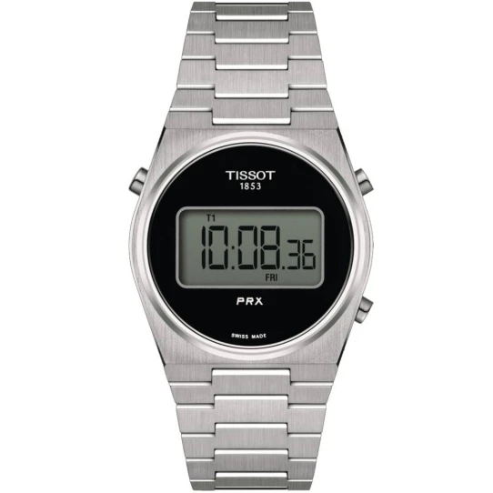 Унисекс ръчен часовник с кварцов механизъм - корпус от Стомана - Стоманена верижка - цвят Черен