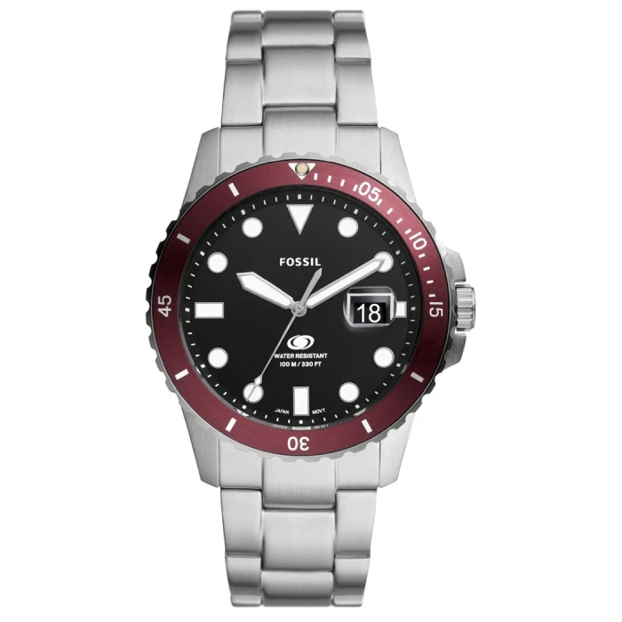 Дамски ръчен часовник с кварцов механизъм - корпус от Стомана - Стоманена верижка - цвят Черен Сив