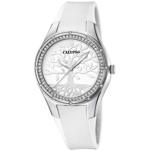 Унисекс ръчен часовник с кварцов механизъм - корпус от Полимер - Полимер - цвят Бял Бял