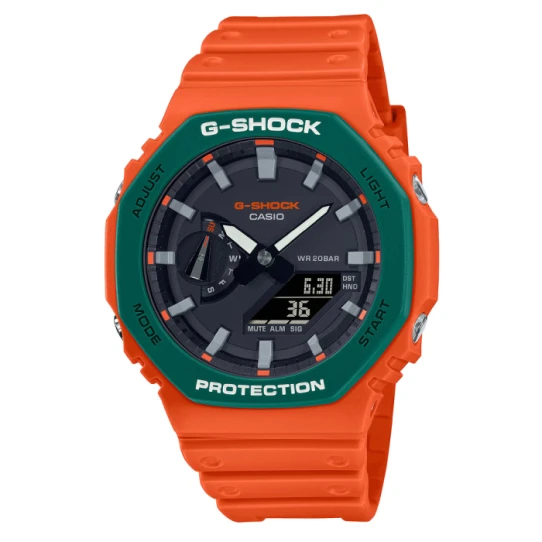 Дамски ръчен часовник с кварцов механизъм - корпус от Стомана - Полимер - цвят Черен Зелен