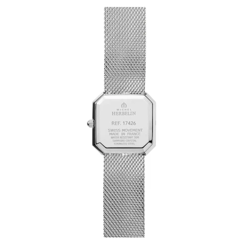 Дамски ръчен часовник с кварцов механизъм - корпус от Стомана - Стоманена верижка - цвят Седеф Сив