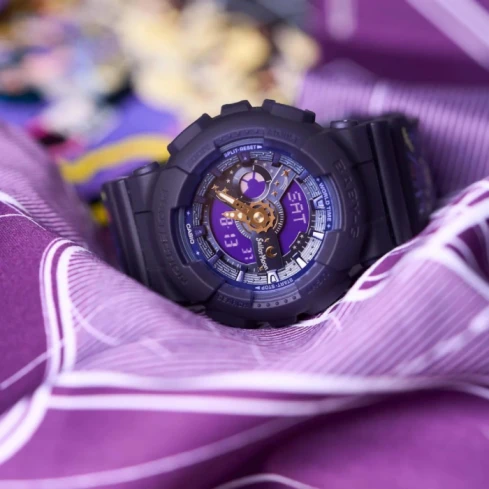 Casio BA-110XSM-2AER Baby-G - Мъжки ръчен часовник с кварцов механизъм - корпус от Полимер - Силиконова каишка - цвят Син Син