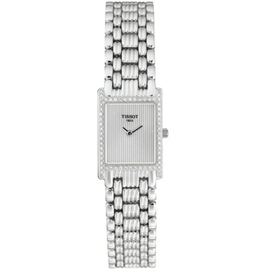 Дамски ръчен часовник с кварцов механизъм - Златна верижка - цвят Сребрист Злато