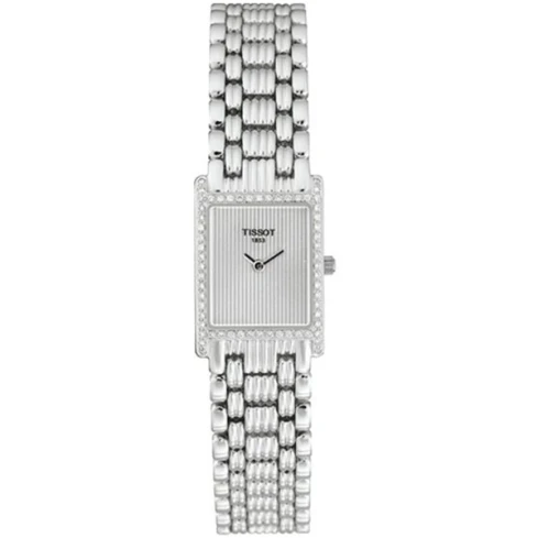 Дамски ръчен часовник с кварцов механизъм - Златна верижка - цвят Сребрист Злато