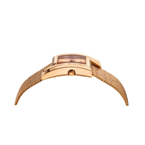 Дамски ръчен часовник с кварцов механизъм - корпус от Стомана - Меш - цвят Розово Злато Розово Злато