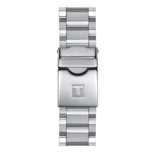 Мъжки ръчен часовник с кварцов механизъм - корпус от Стомана - Стоманена верижка - цвят Черен Сив