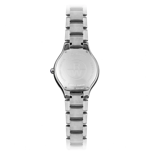 Дамски ръчен часовник с кварцов механизъм - корпус от Стомана - Стоманена верижка - цвят Син Сив